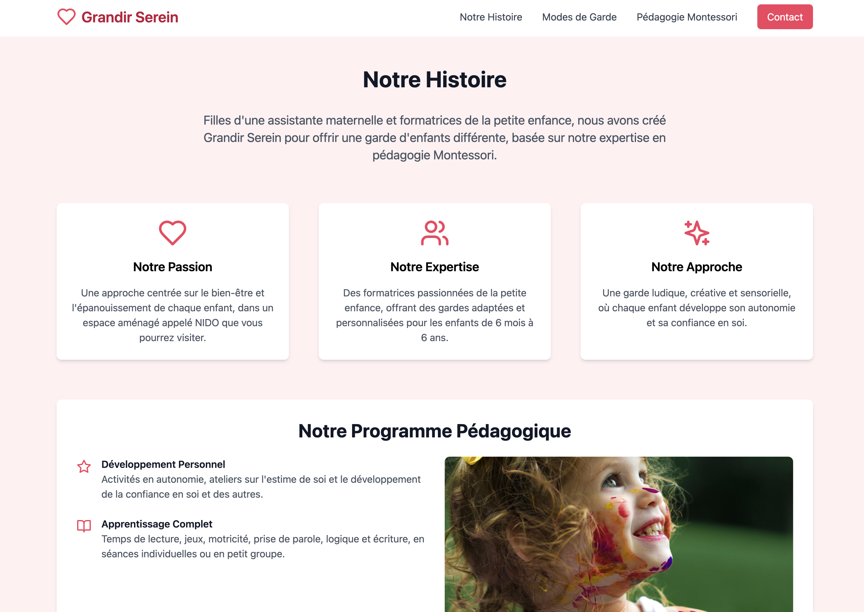Grandir Serein, plateforme d'accompagnement
