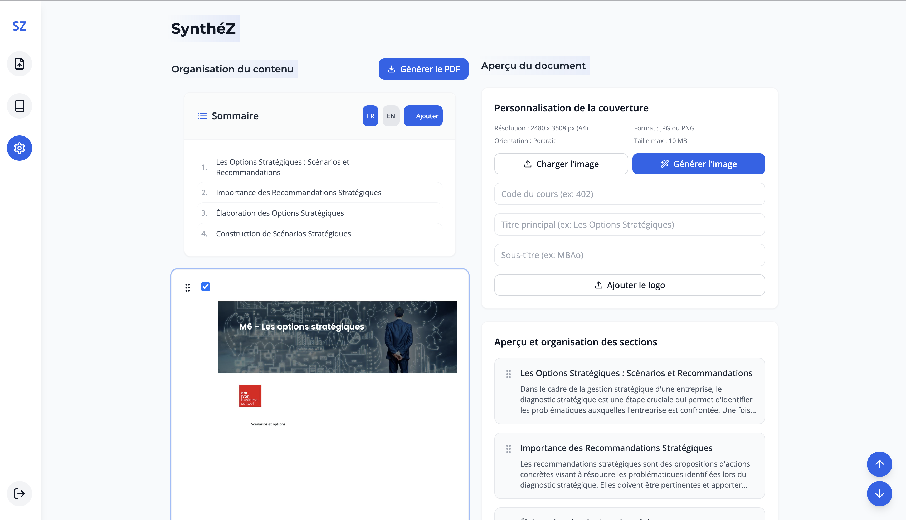 SynthéZ, synthèse de documents